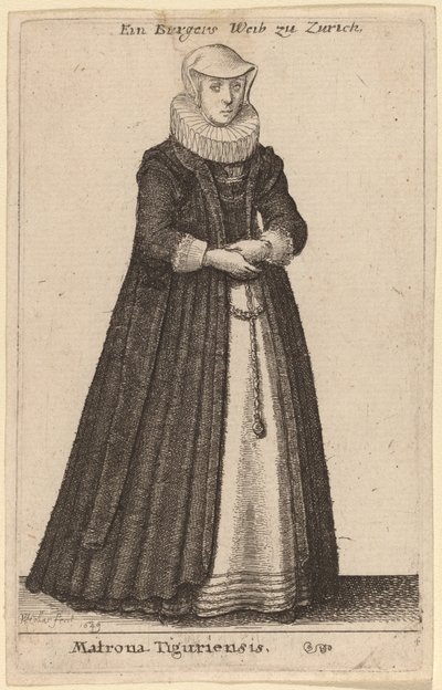 Matrona Tiguriensis af Wenceslaus Hollar