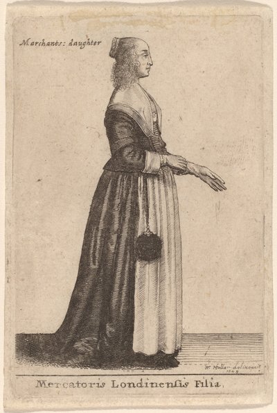 Datter af en London-købmand af Wenceslaus Hollar
