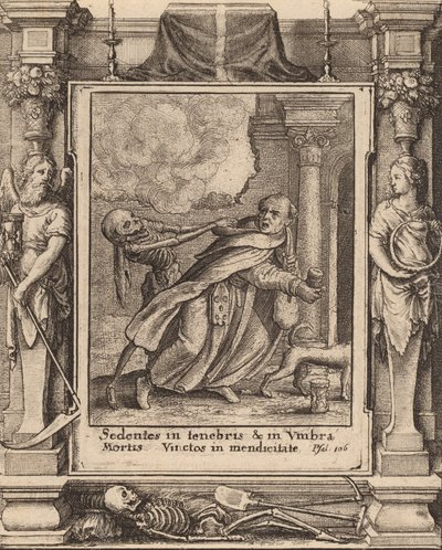 Munk, 1651. af Wenceslaus Hollar