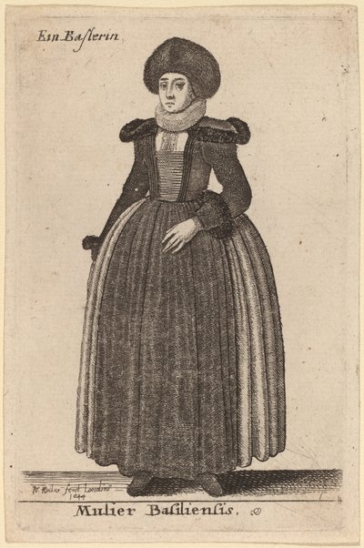 En kvinde fra Basel af Wenceslaus Hollar