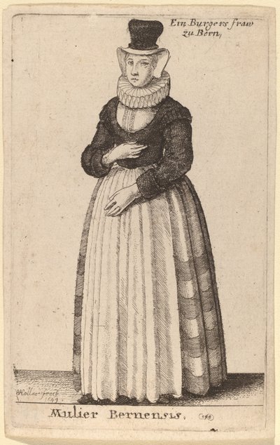 Berner-kvinden af Wenceslaus Hollar