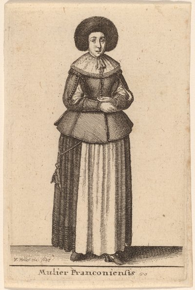 En frankisk kvinde af Wenceslaus Hollar