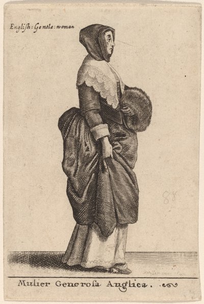 En generøs engelsk kvinde af Wenceslaus Hollar