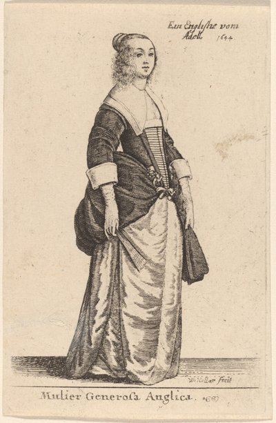 En generøs engelsk kvinde af Wenceslaus Hollar