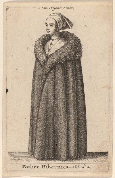 En irsk kvinde af Wenceslaus Hollar