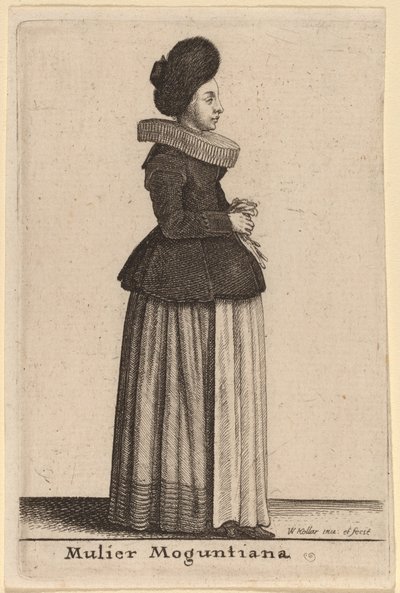 En kvinde fra Mainz af Wenceslaus Hollar
