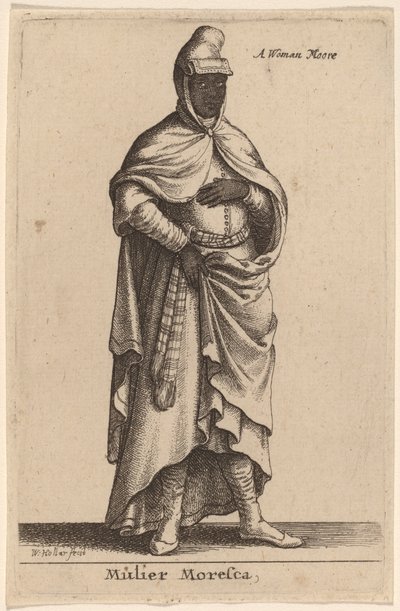 Mulier Moresca af Wenceslaus Hollar