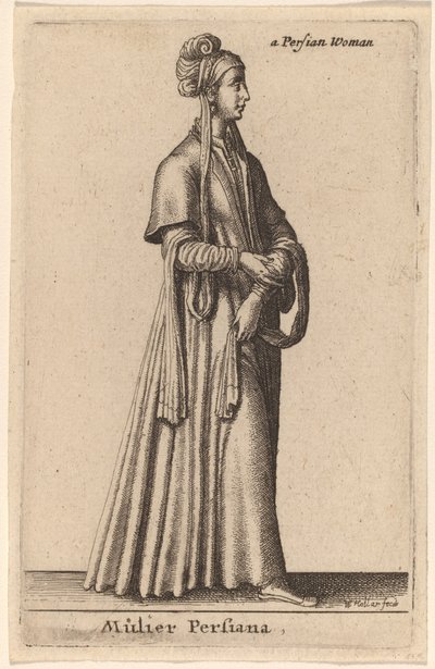 En persisk kvinde af Wenceslaus Hollar