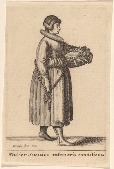 En svensk kvinde af ringere tilstand af Wenceslaus Hollar