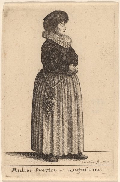 En svensk eller augustansk kvinde af Wenceslaus Hollar