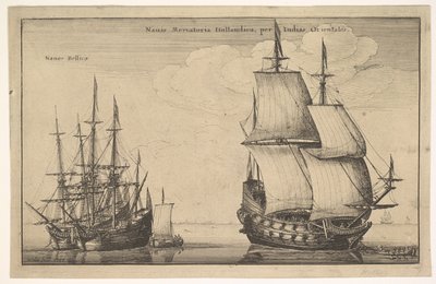 Hollandsk Ostindiefarer, 1647 af Wenceslaus Hollar
