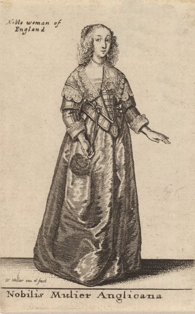 En ædel engelsk kvinde. af Wenceslaus Hollar