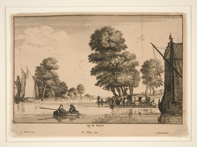Ved Maas [Flodudsigt] af Wenceslaus Hollar