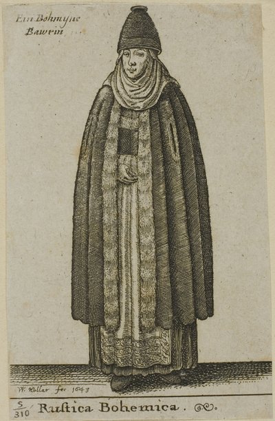 Bondekvinde fra Bøhmen af Wenceslaus Hollar