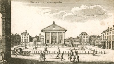 Piazza, Covent Garden, London (gravering) af Wenceslaus Hollar