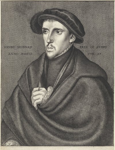 Portræt af Henry Howard, greve af Surrey af Wenceslaus Hollar
