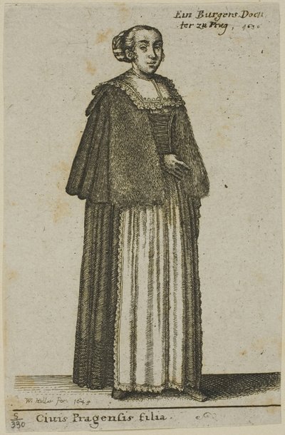 Prag pige af Wenceslaus Hollar