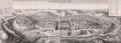 Prospekt af Jerusalem, 1660., 1660. af Wenceslaus Hollar