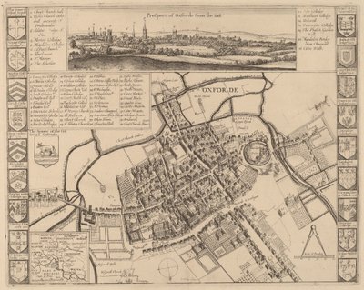 Udsigt til Oxford. af Wenceslaus Hollar