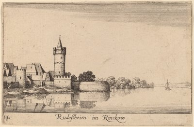 Rudesheim af Wenceslaus Hollar