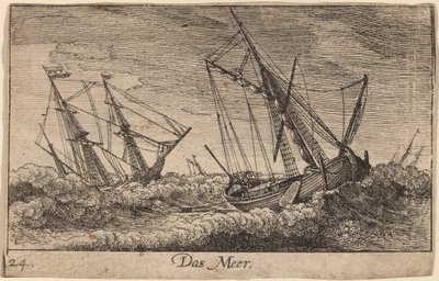 Havscene af Wenceslaus Hollar