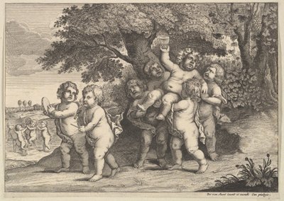 Syv drenge, 1625-77. af Wenceslaus Hollar
