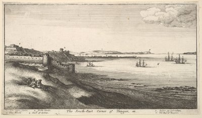 Sydøstlige hjørne af Tanger, 1669-73. af Wenceslaus Hollar