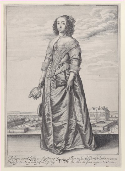 Forår, fra Årstiderne, 1643-44., 1643-44. af Wenceslaus Hollar