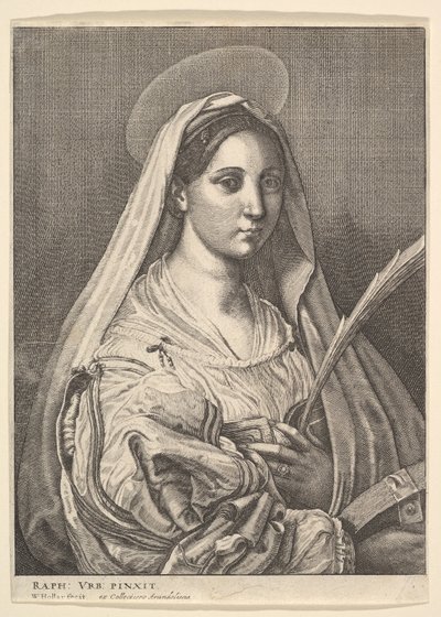 Den hellige Katarina af Alexandria, 1644-52. af Wenceslaus Hollar