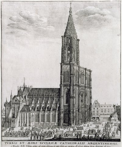 Domkirken i Strasbourg, 1645 af Wenceslaus Hollar