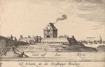 Strasbourg: Tollhuset, 1635. af Wenceslaus Hollar
