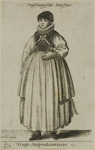 Strasbourg kvinde af Wenceslaus Hollar
