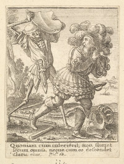 Greven fra Dødedansen, 1651. af Wenceslaus Hollar