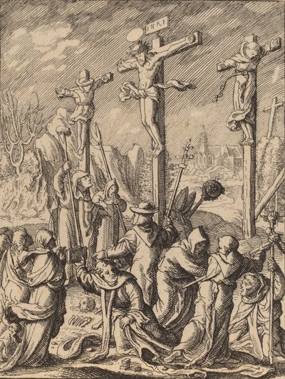 Korsfæstelsen. af Wenceslaus Hollar