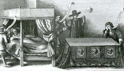 Kong James den Førstes død, 1625 af Wenceslaus Hollar