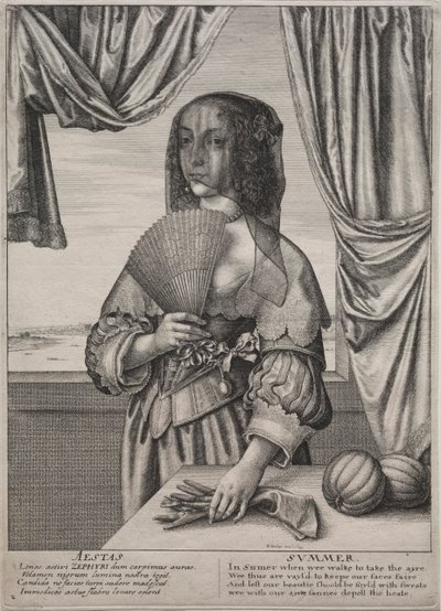 De fire årstider: Sommer, 1641. af Wenceslaus Hollar