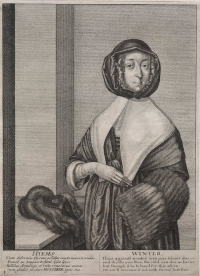 De fire årstider: Vinter af Wenceslaus Hollar