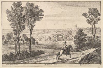 Rytteren, 1650. af Wenceslaus Hollar