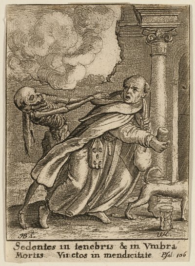 Munken og Døden af Wenceslaus Hollar