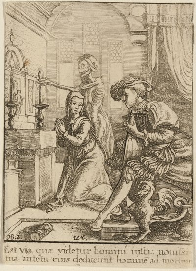 Nonnen og Døden af Wenceslaus Hollar