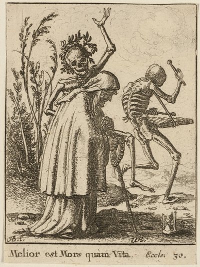 Den gamle kvinde og døden af Wenceslaus Hollar