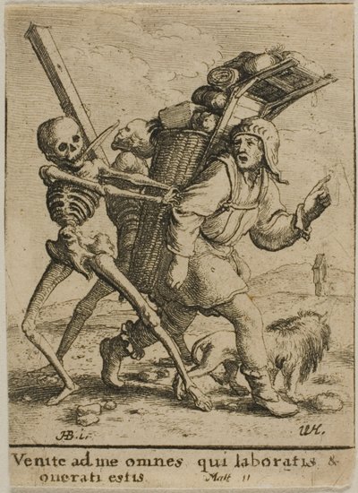 Kræmmeren og døden af Wenceslaus Hollar