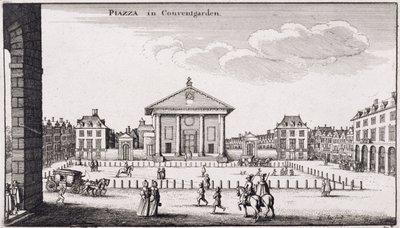 Piazzaen i Covent Garden, 1647 af Wenceslaus Hollar