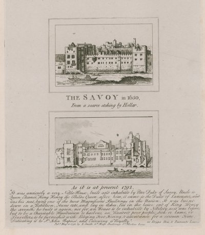 Savoyen i 1650 og som det ser ud i dag i 1792 af Wenceslaus Hollar