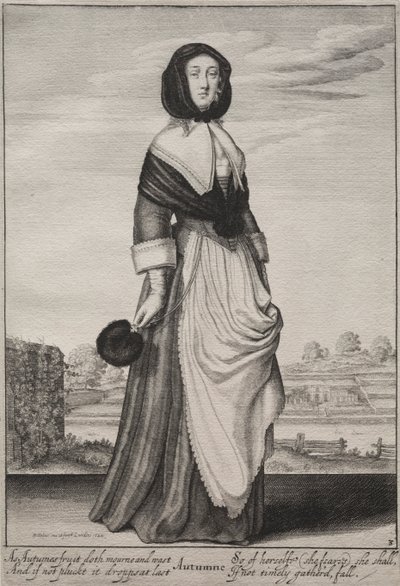 Årstiderne: Efterår, 1643-1644. af Wenceslaus Hollar