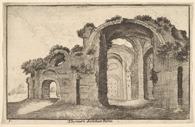 Thermaru of Diocletian Ruina Baths of Diocletian, 1651 af Wenceslaus Hollar