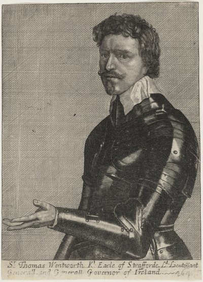 Thomas Wentworth, 1. jarl af Strafford af Wenceslaus Hollar
