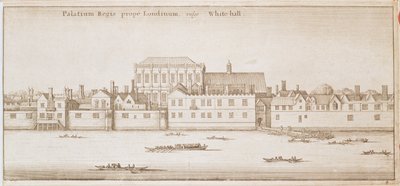 Udsigt over Whitehall, 1645 af Wenceslaus Hollar