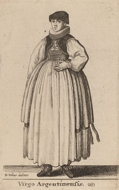 argentinsk jomfru. af Wenceslaus Hollar