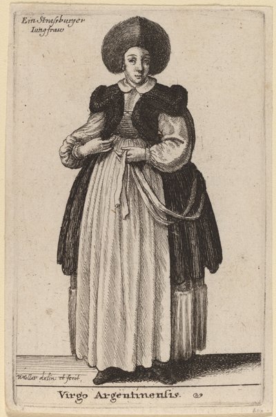 argentinsk jomfru af Wenceslaus Hollar
